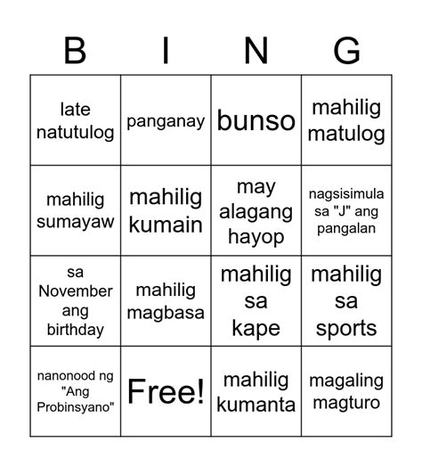 philippine bingo card number list|HELP: Pinoy Bingo Terms : r/Philippines .